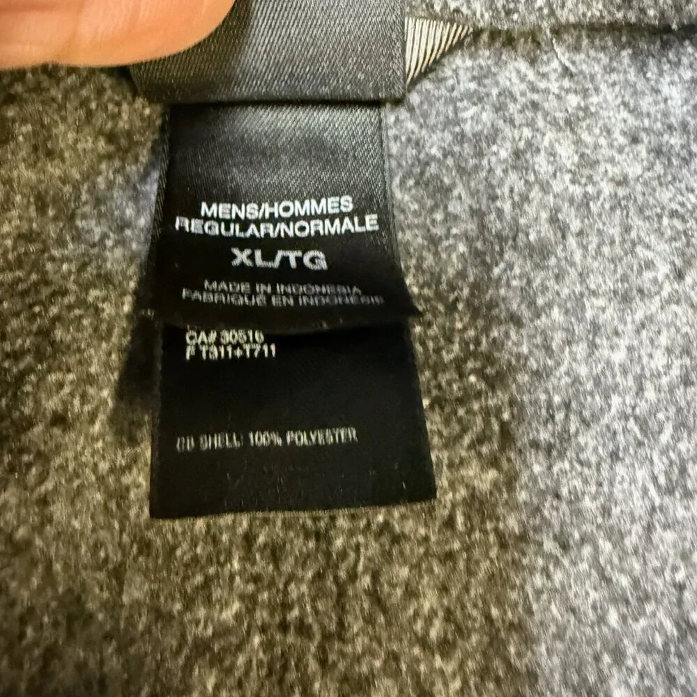 The North Face‎ Men's Full Zip Fleece Jacket XL Gray Fall 2008 EUC